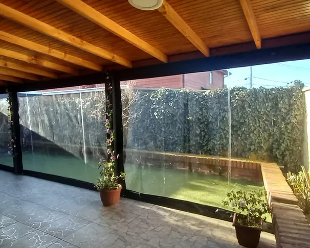 Cortinas de bebé separa terraza a medida